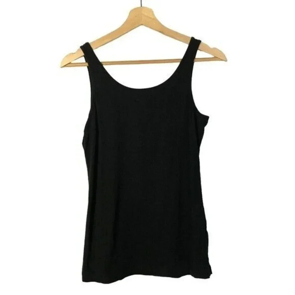 Apt. 9 Essentials Black Scoop Neck Basic Tank Top… - image 2